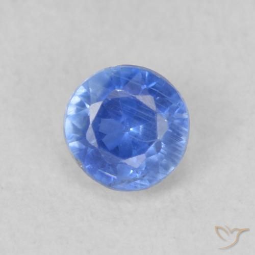 0.33ct Natürlicher dunkelblau Kyanit, Runden, VS-SI