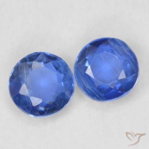 0.48 ct natürliche dunkelblau Kyanit-Edelsteine, Runden, VS-SI