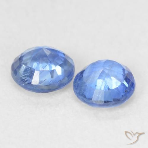 0.44 ct natürliche Helles Marineblau Kyanit-Edelsteine, Runden, VS-SI
