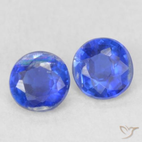 0.48 ct natürliche Navy blau Kyanit-Edelsteine, Runden, VS-SI