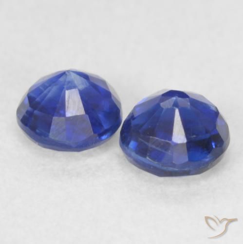 0.61 ct natürliche tiefblau Kyanit-Edelsteine, Runden, VS-SI