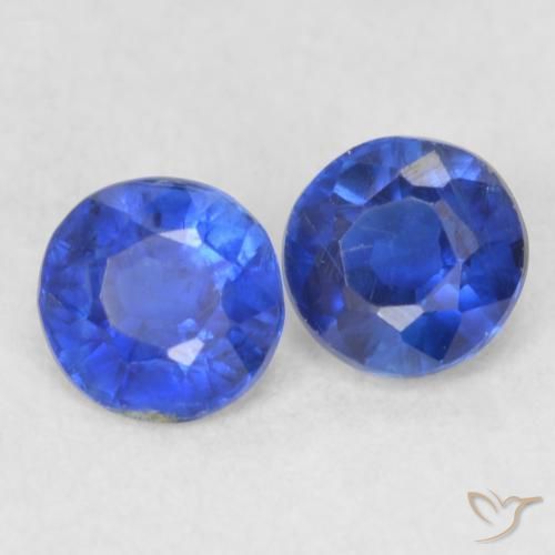 0.54 ct natürliche dunkelblau Kyanit-Edelsteine, Runden, VS-SI