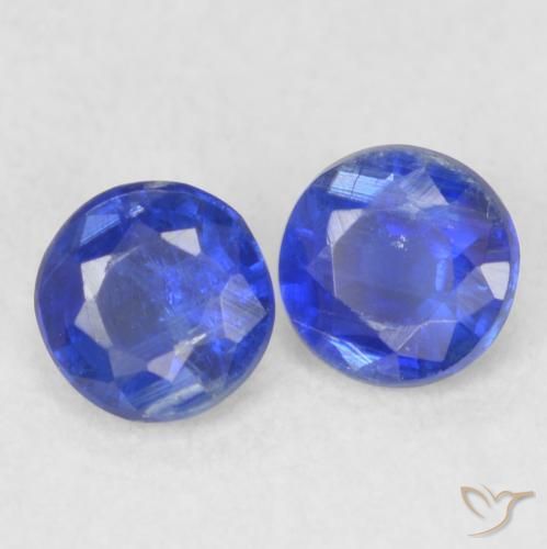 0.48 ct natürliche Navy blau Kyanit-Edelsteine, Runden, VS-SI