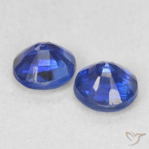0.47 ct natürliche dunkelblau Kyanit-Edelsteine, Runden, VS-SI