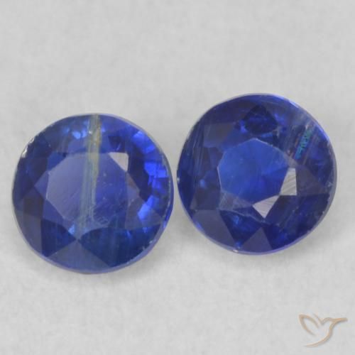 0.57 ct natürliche Navy blau Kyanit-Edelsteine, Runden, VS-SI