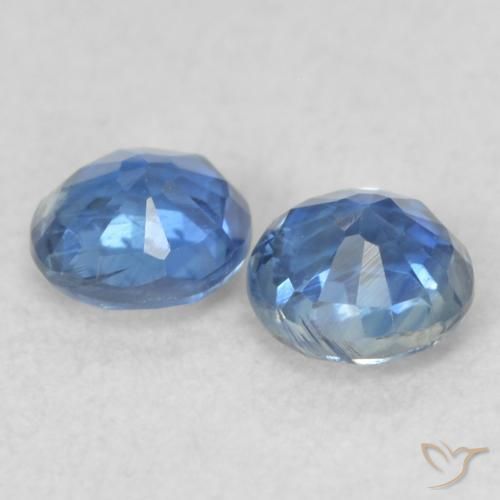 0.56 ct natürliche tiefblau Kyanit-Edelsteine, Runden, VS-SI
