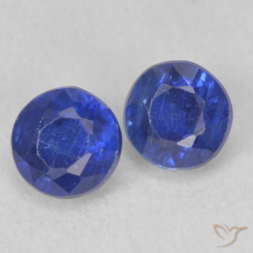 0.67 ct natürliche Navy blau Kyanit-Edelsteine, Runden, VS-SI