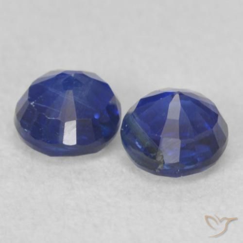 0.67 ct natürliche Navy blau Kyanit-Edelsteine, Runden, VS-SI