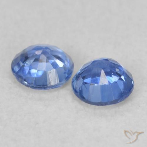 0.44 ct natürliche Helles Marineblau Kyanit-Edelsteine, Runden, VS-SI
