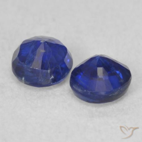 0.58 ct natürliche Navy blau Kyanit-Edelsteine, Runden, VS-SI