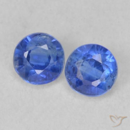 0.58 ct natürliche Wahres Blau Kyanit-Edelsteine, Runden, VS-SI