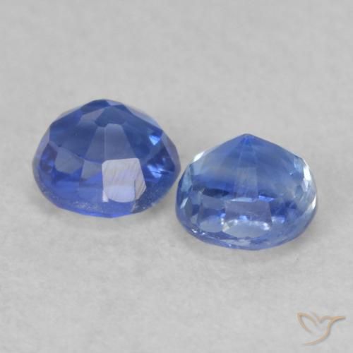 0.67 ct natürliche tiefblau Kyanit-Edelsteine, Runden, VS-SI