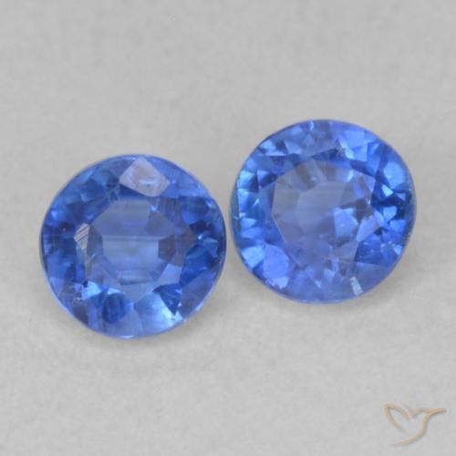 0.59 ct natürliche Navy blau Kyanit-Edelsteine, Runden, VS-SI