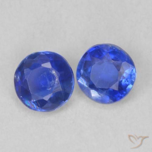 0.44 ct natürliche Navy blau Kyanit-Edelsteine, Runden, VS-SI