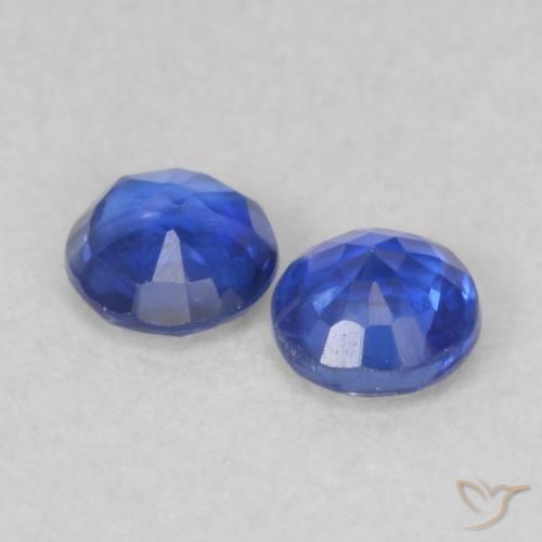 0.44 ct natürliche Navy blau Kyanit-Edelsteine, Runden, VS-SI