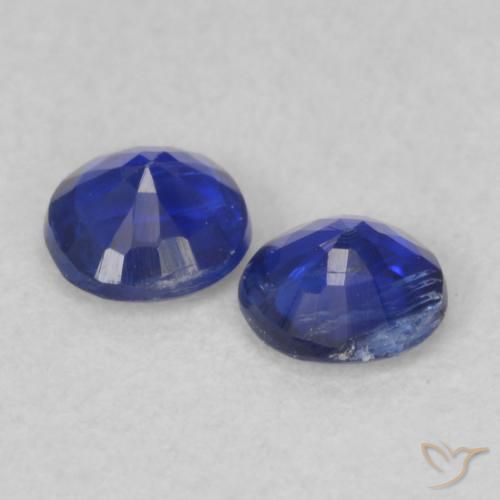 0.46 ct natürliche dunkelblau Kyanit-Edelsteine, Runden, VS-SI