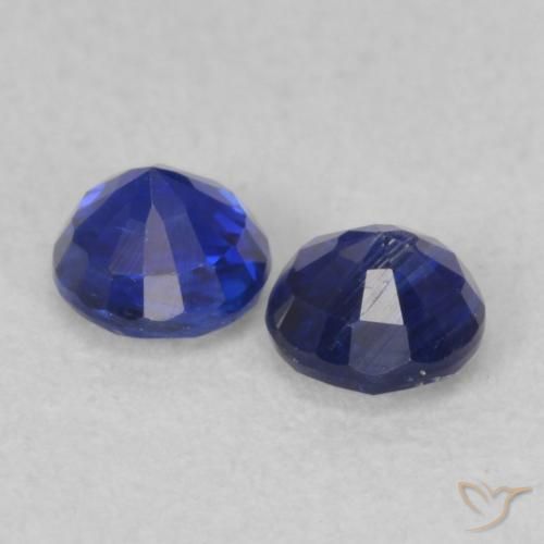 0.55 ct natürliche Navy blau Kyanit-Edelsteine, Runden, VS-SI
