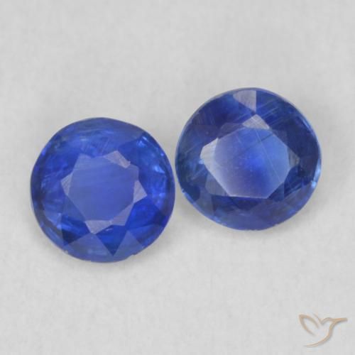 0.44ctw Natürlicher violett-blau Kyanit, Runden, VS-SI