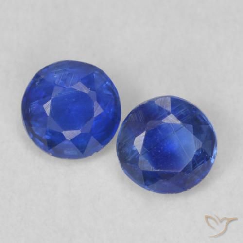 0.44 ct natürliche violett-blau Kyanit-Edelsteine, Runden, VS-SI