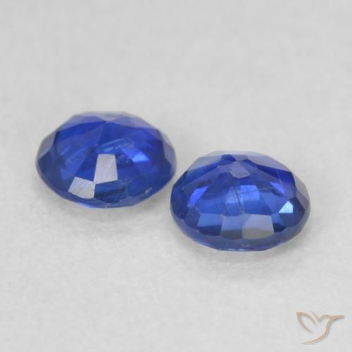 0.44 ct natürliche violett-blau Kyanit-Edelsteine, Runden, VS-SI