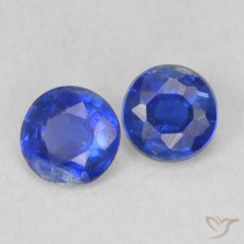 0.46 ct natürliche dunkelblau Kyanit-Edelsteine, Runden, VS-SI