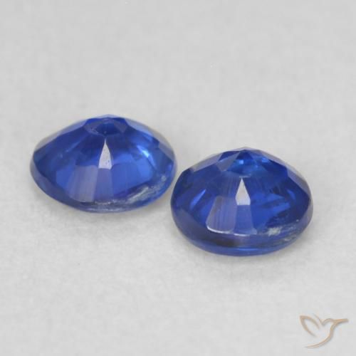 0.46 ct natürliche dunkelblau Kyanit-Edelsteine, Runden, VS-SI