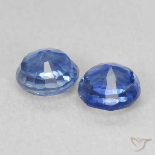 0.57 ct natürliche Helles Marineblau Kyanit-Edelsteine, Runden, VS-SI