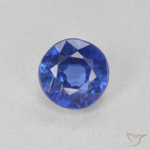 0.40ct Natürlicher Wahres Blau Kyanit, Runden, VS-SI