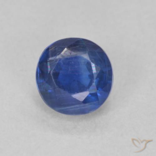 0.45ct Natürlicher Navy blau Kyanit, Runden, SI