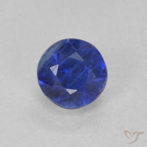 0.49ct Natürlicher Navy blau Kyanit, Runden, SI
