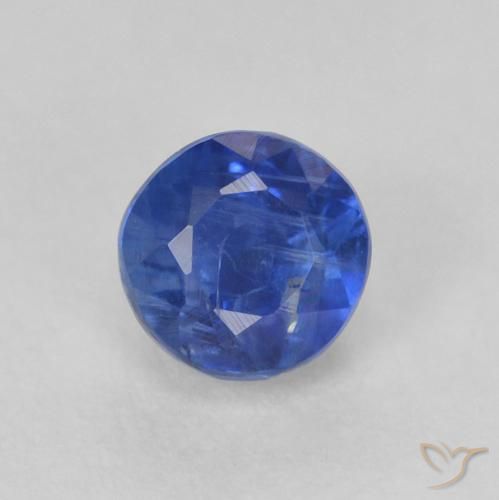 0.53ct Natürlicher Wahres Blau Kyanit, Runden, SI