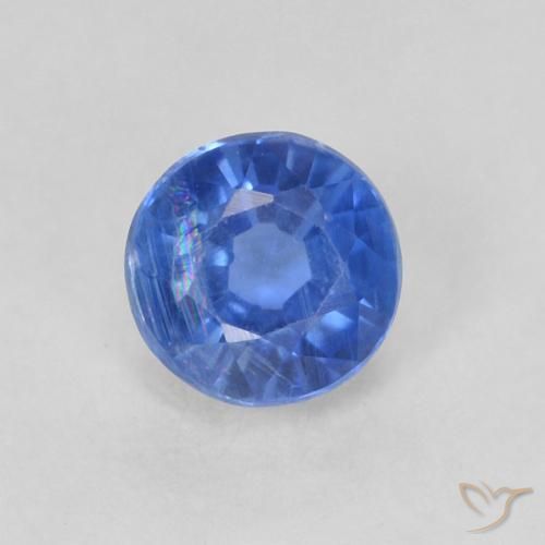 0.46ct Natürlicher Helles Marineblau Kyanit, Runden, SI