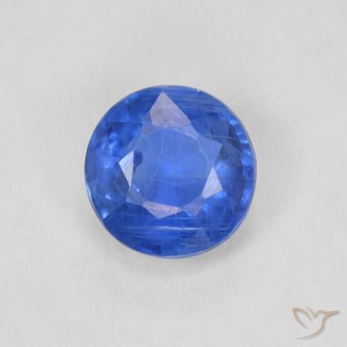 0.35ct Natürlicher Tiefes Azurblau Kyanit, Runden, SI