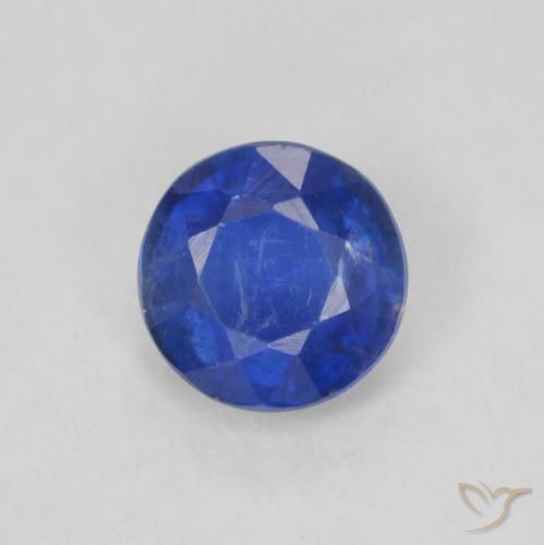 0.36ct Natürlicher Navy blau Kyanit, Runden, SI
