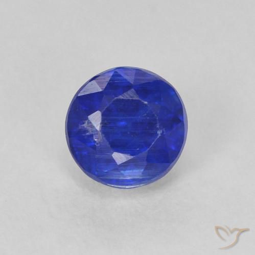 0.44ct Natürlicher Intensives Marineblau Kyanit, Runden, SI