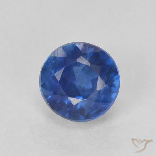 0.55ct Natürlicher dunkelblau Kyanit, Runden, SI