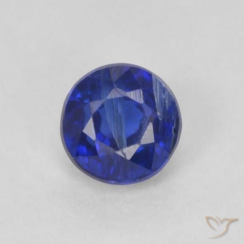 0.44ct Natürlicher Königsblau Kyanit, Runden, SI
