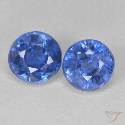 1.45ctw Natürlicher Baby blau Kyanit, Runden, SI