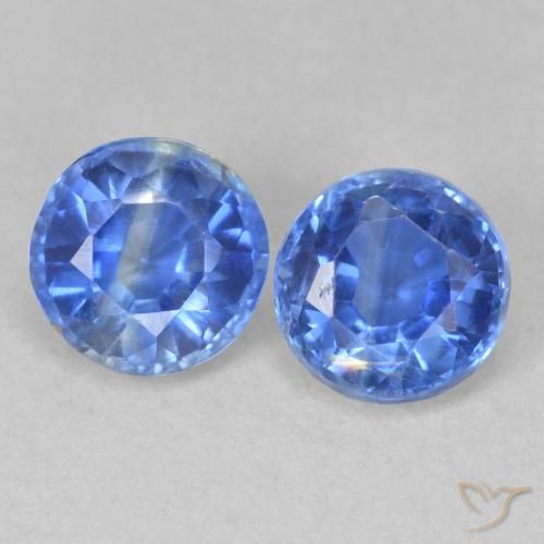 1.30ctw Natürlicher Baby blau Kyanit, Runden, SI