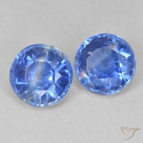 1.30 ct natürliche Baby blau Kyanit-Edelsteine, Runden, SI
