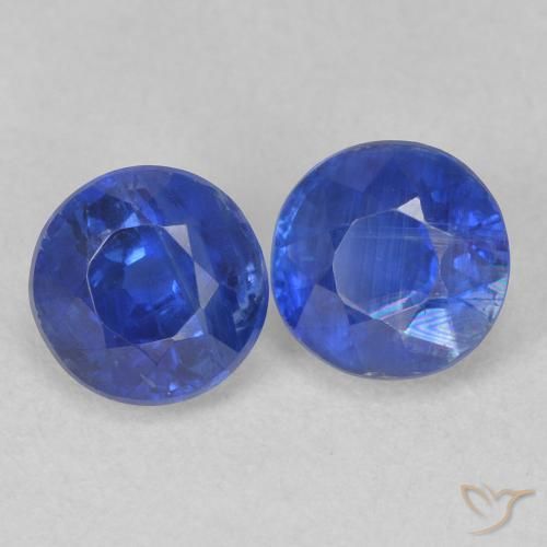 1.56 ct natürliche Wahres Blau Kyanit-Edelsteine, Runden, SI