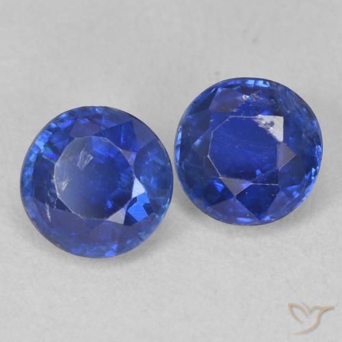 1.43 ct natürliche dunkelblau Kyanit-Edelsteine, Runden, SI