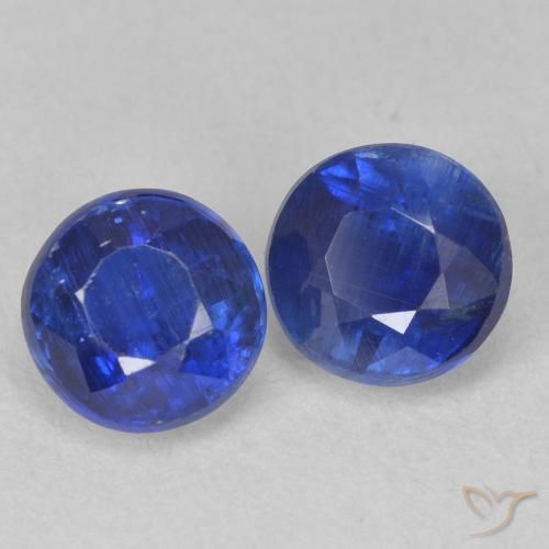 1.62 ct natürliche Navy blau Kyanit-Edelsteine, Runden, SI