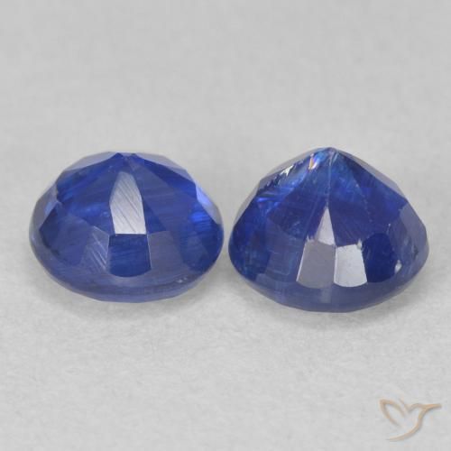 1.62 ct natürliche Navy blau Kyanit-Edelsteine, Runden, SI