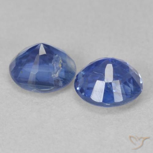 1.38 ct natürliche Wahres Blau Kyanit-Edelsteine, Runden, SI