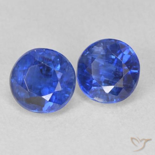 1.39 ct natürliche Wahres Blau Kyanit-Edelsteine, Runden, SI