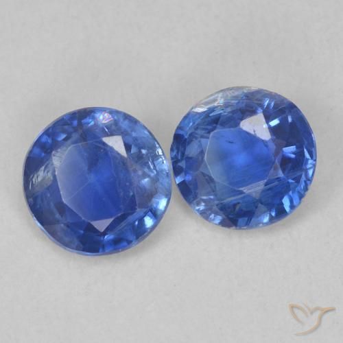 1.02 ct natürliche Navy blau Kyanit-Edelsteine, Runden, SI