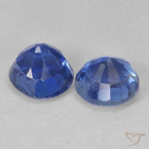 1.56 ct natürliche Wahres Blau Kyanit-Edelsteine, Runden, SI