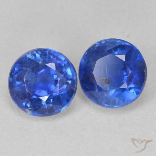 1.69 ct natürliche Wahres Blau Kyanit-Edelsteine, Runden, SI