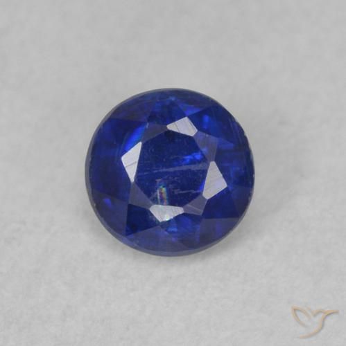0.37ct Natürlicher dunkelblau Kyanit, Runden, SI